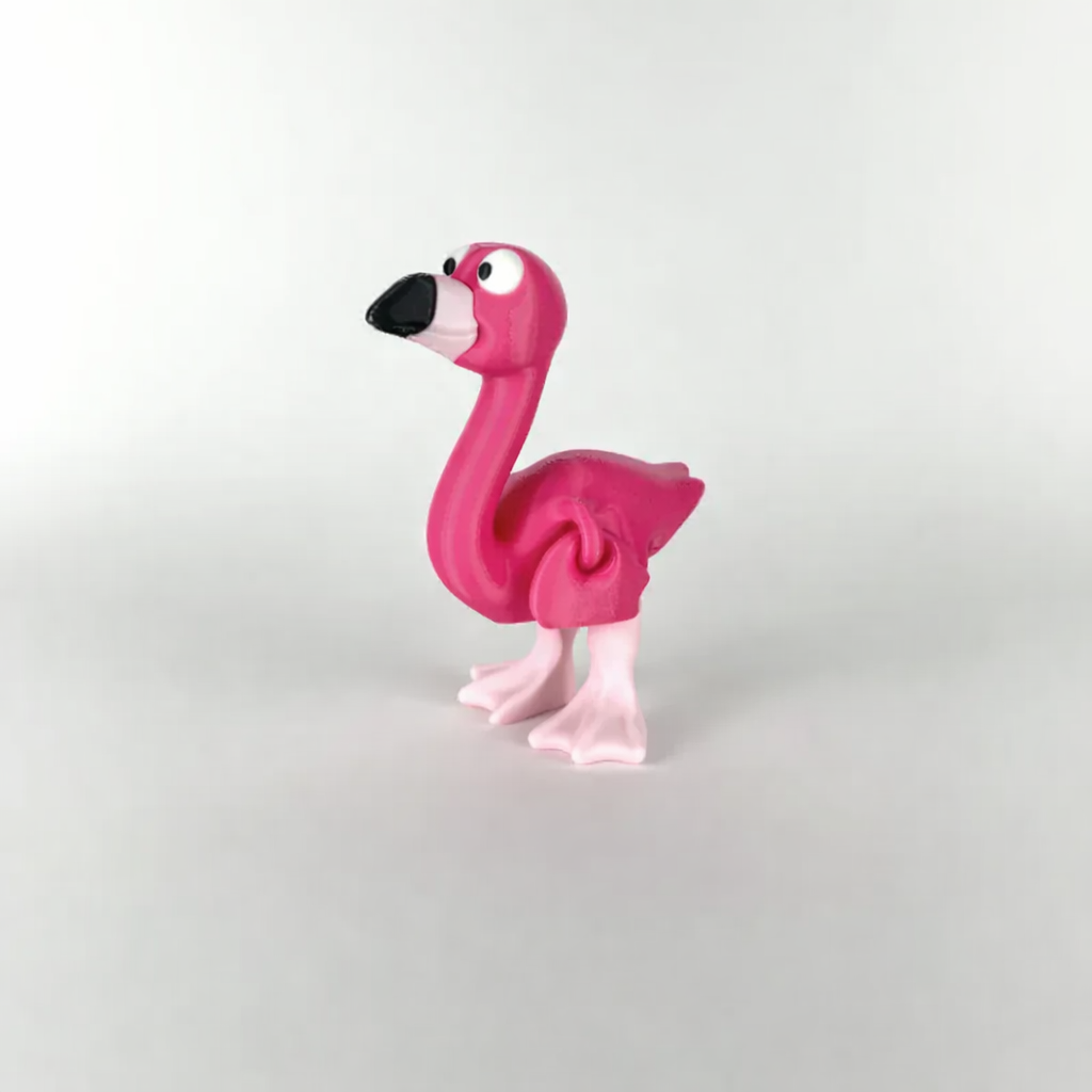 10 Adet Hareketi Filamingo Anahtarlık